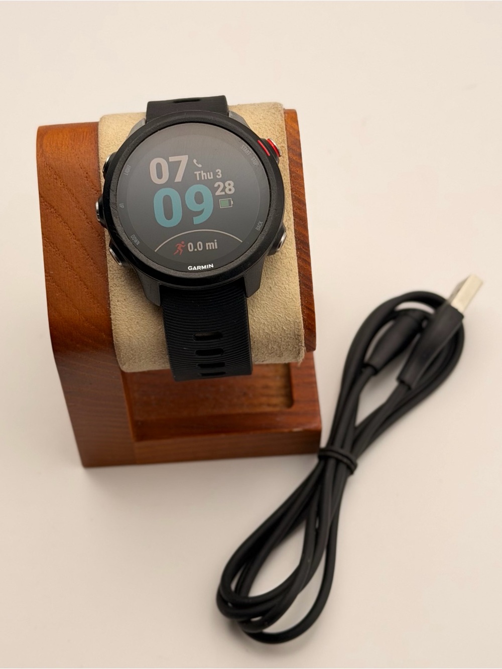 Garmin Forerunner 245 Music, very good, Red/black, Charger included,